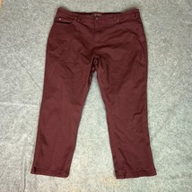 Duluth Trading Mens Jeans 44x30 Maroon Straight Pant Denim Flex Fire Hos... - £19.11 GBP