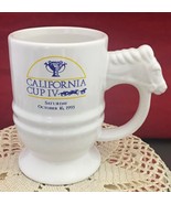 vintage horse head footed mug memorabilia California cup IV October 16 1993 - £6.95 GBP