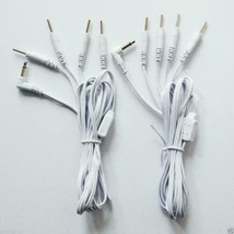 4 Pcs Electrode Lead Wires Cables For Digital Massager Tens 3.5 Mm With 4 Pins - £8.54 GBP