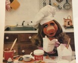 Miss Piggy Baking Pinup Magazine clipping Print Ad Vintage pa3 - $6.92