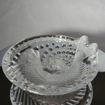 Lalique Concarneau KOI FISH 6” Ashtray  Signed Authentic 6" image 5