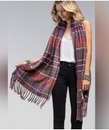 Natura Multi Color Oblong Plaid Winter Fashion Scarf Wrap Pashmina - $23.38