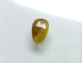 Natural Yellow Tourmaline Rose Cut Slice 2.10 Cts Watermelon Beads TR-130 - £8.92 GBP