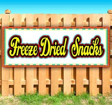 Freeze Dried Snack Banner Advertising Vinyl Flag Sign Many Sizes Food, Sweets - £21.94 GBP+