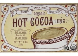 Trader Joe&#39;s Organic Hot Cocoa Mix 10 oz Instant Pk (2bx) 8/2025 - $15.99