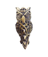 Set of Vintage Solid Brass Barn Owl Corner Protector &amp; Skiffers Shelf Ca... - $71.12 CAD+