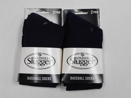 Louisville Slugger Youth Size =10-4 Baseball Socks  Navy Blue 4 pair - $13.86