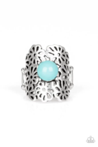 Paparazzi Flower Shower Blue Ring - New - £3.54 GBP