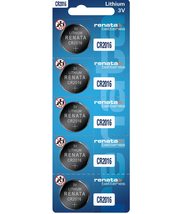 Renata CR2016 Batteries - 3V Lithium Coin Cell 2016 Battery (5 Count) - £5.62 GBP