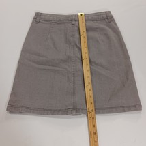 Lexi Jeans SKS48016 Women's Gray Cotton Blend Button Pockets Size 4 Waist 28" image 6