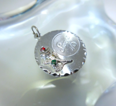 Vintage Sweet 16 Silver Charm Pendant - $7.60