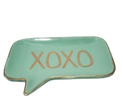 Kirkland Ceramic Bathroom Green XOXO Soap Dish  Teenager Kids Children Bathroom - £7.58 GBP