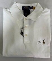 Polo Ralph Lauren Custom Slim Fit Polo Shirt White New 100% Authentic - £32.03 GBP