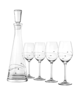 Barski-Sparkle 5 Pc. Wine Set, Decanter and 4 Glass, Decanter: 33 oz. - $425.70
