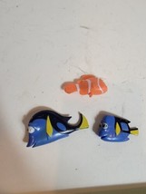 Disney Mini Figure Toy Cake Topper Finding Nemo Dory Lot Of 3 Fish - £9.66 GBP