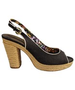 Tahari Barb Slingbacks Heels Womens Size 10M Multi Floral Espadrilles Pe... - $541.88 MXN