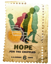 Stamp US Scott # 1385, 1969 Hope For Crippled Issue, 6 Cent Stamp A45 - £0.78 GBP