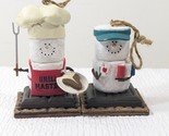 S&#39;MORES Ornaments set 2 Grill Master &amp; Poker Player Midwest Seasons Cann... - $27.00