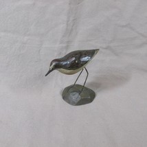 Vintage Howland Parker Miniature 3&quot; Carved Sand Piper, Duxbury MA - £35.34 GBP