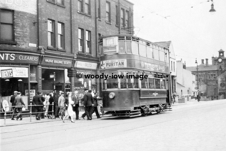 a0227 - Leeds Tram no 123 to Corn Exchange , Yorkshire - print 6x4 - $2.54