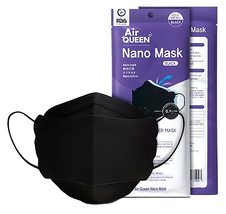 Black AirQueen Nano Fiber Filter Face Safety Mask for Adult, Individuall... - $39.98+