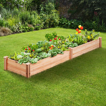 VEVOR Wooden Raised Garden Bed Planter Box 94.5x23.6x9.8&quot; Flower Vegetable Herb - £119.35 GBP