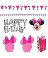 Disney&#39;s Minnie Mouse Birthday Wall and Table Decorating Kit Party Suppl... - $18.95