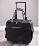 Rolling Sewing Machine Tote Craft Yarn Storage Cart Portable Bag Case Or... - $67.05 CAD+