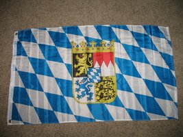 German Germany Crest Bavaria Bavarian Lions Flag Banner 3X5 Ft Super-Poly - £3.90 GBP