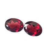 100% Natural 18.09 CTW Rhodolite Oval Faceted 2 pcs. Better Quality Afri... - £422.87 GBP