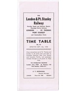 London &amp; Port Stanley Railway Time Table 1949 - $7.06