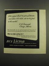 1949 RCA Victor Television Ad - We&#39;ver enjoyed almost two years of television  - £14.87 GBP