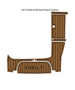 2017 Cobalt 24 SD Swim Step Transom Pad Boat EVA Foam Faux Teak Deck Flo... - $478.69 CAD