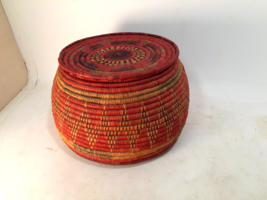 Vintage Handmade Southwest Native Coil Basket, Nicely Crafted - £46.53 GBP