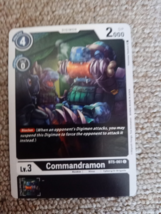 Commandramon BT5 061 Battle Of Omni Digimon Card - $1.98