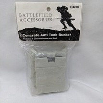 Battlefield Accessories Concrete Anti Tank Bunker Wargame Terrain - £12.78 GBP