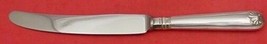 Fiddle Shell German 800 Silver Dinner Knife 10 1/4&quot; Blunt Vintage Flatware - £46.63 GBP