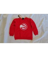NBA Kids Boy&#39;s Atlanta Hawks Long Sleeve Cozy Red Sweatshirt Sz L-7 - £16.34 GBP