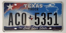 Texas License Plate Truck 2009 Lone Star State Bright Colors ACO 5351 - $11.00