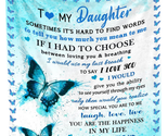 Gifts for Daughter from Mom, To My Daughter Gift Blanket, Daughter Birth... - $38.44