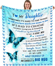 Gifts for Daughter from Mom, To My Daughter Gift Blanket, Daughter Birthday Gift - £30.72 GBP