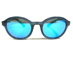 Emporio Armani Sunglasses EA4054 5373/55 Blue Round Frames w/ Blue Mirrored Lens - $74.59