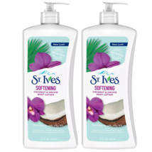 2 Pack St. Ives Soft And Silky Coconut And Orchid Body Lotion 21 Oz - £19.29 GBP