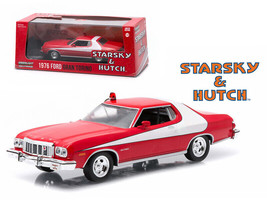 1976 Ford Gran Torino Red w White Stripe Starsky Hutch 1975-1979 TV Series 1/43 - £26.36 GBP