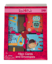 Valentine&#39;s Day Red &amp; Pink Pop Up Cards &amp; Envelopes - £7.11 GBP