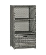 Outsunny Waterproof Rattan Pool Towel Rack - Indoor Outdoor Spa Storage - €213,51 EUR