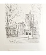 Princeton University 1967 Calendar Gravure Firestone Library College DWNN10 - $70.21 CAD