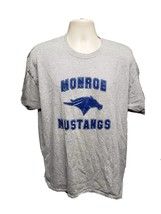 Monroe College Mustangs Adult Gray XL TShirt - £15.27 GBP