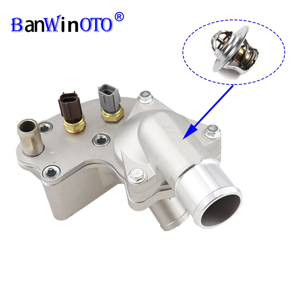 Aluminium Thermostat Housing embly Coolant Water Flange Pump Outlet Fit For   4. - £152.83 GBP