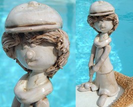 Vintage Dino Bencini Lady Golfer Figurine Italy Clay Sculpture Italian - £17.54 GBP